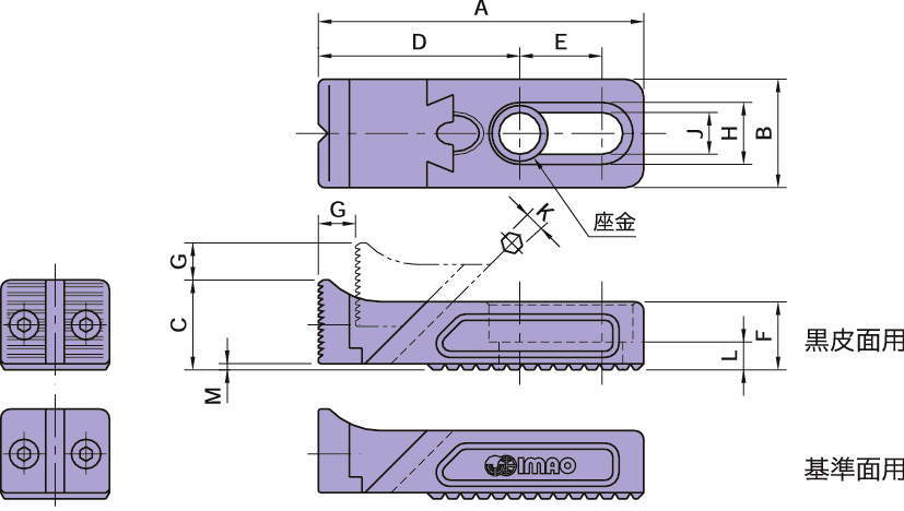 BJ102 어저스트 사이드클램프