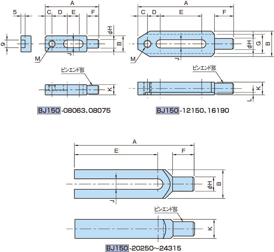 BJ150 핀엔드스트랩
