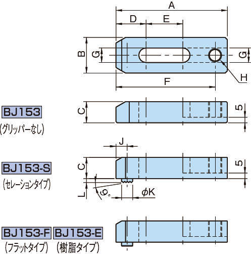 BJ153 홈붙이스트랩