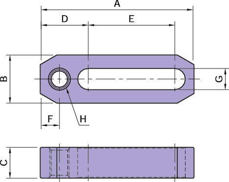 BJ158 나사구멍붙이스트랩