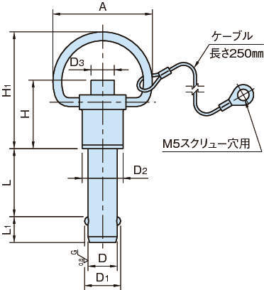 BJ775-SUS 볼록링형핀
