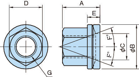 BJ739 플랜지너트(구면와셔붙이)