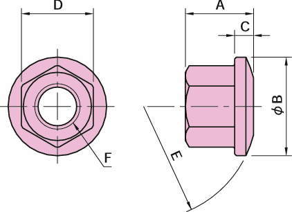 BJ741 플랜지너트(구면형)