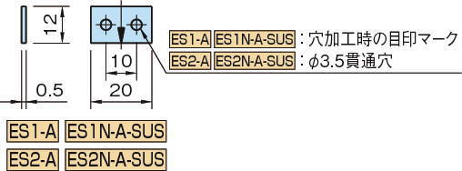 ES1-A·ES1N·ES2-A·ES2N 지시판 스케일