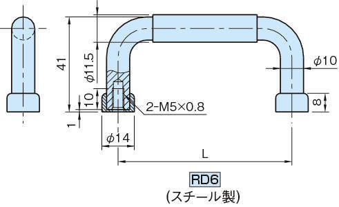 RD6 라운드스틸핸들