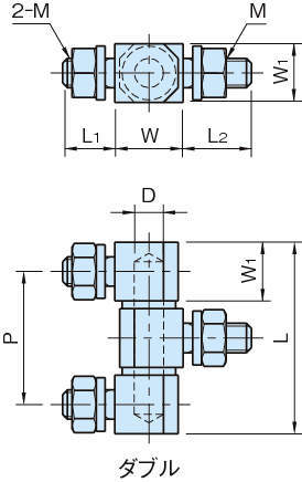 SQH·SQS 스퀘어힌지(더블타입)