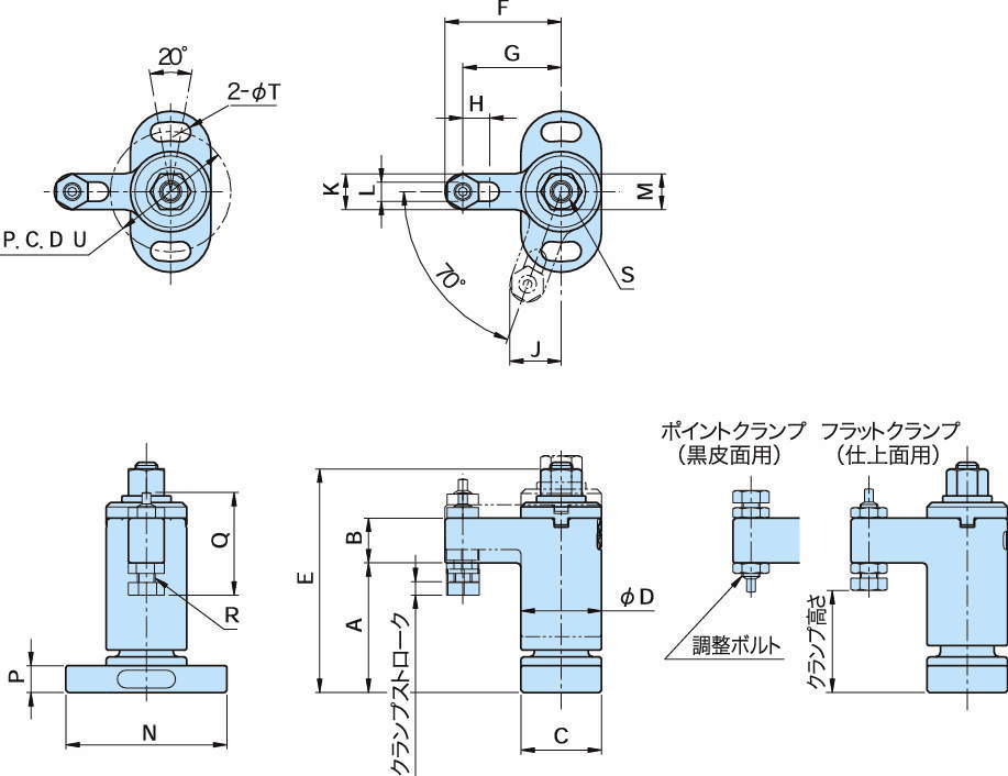 QLSWC 스윙클램프(육각타입)