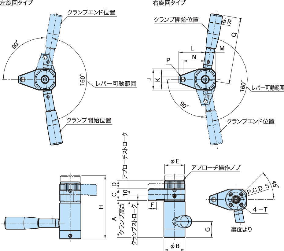 QLSWH 스윙클램프(롱스트로크타입)