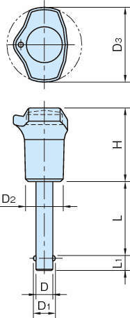 BLP-SUS 볼록핀(수지그립타입)