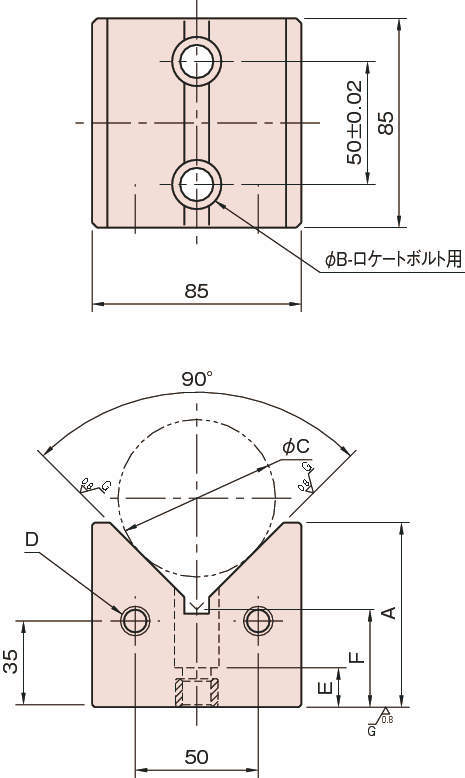BJ440(M12·M16) V블록
