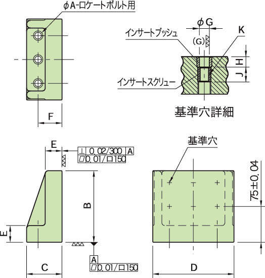 BJ081(M12·M16) 앵글플레이트