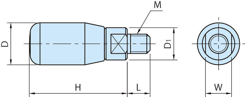 SRG-S 스테인레스회전손잡이(소형)