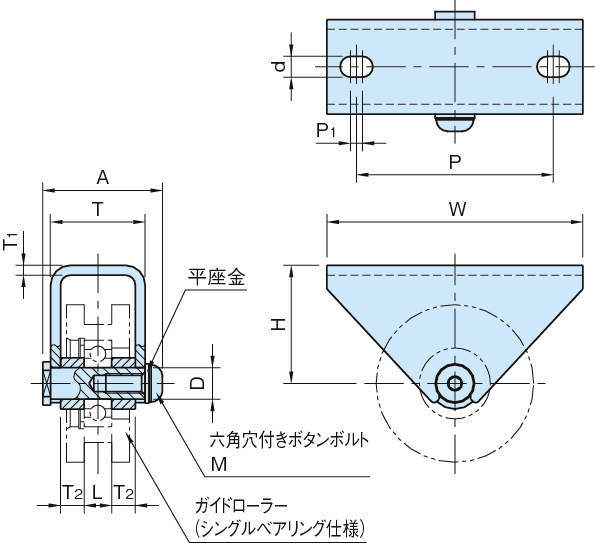 GRL-BL-SUS 가이드롤러브라켓