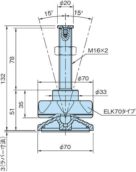 엔프라레벨링패드(조정노브딸린타입)