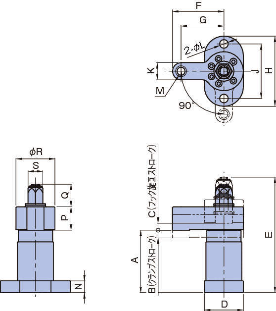PTSW1 스윙클램프(퀵타입)