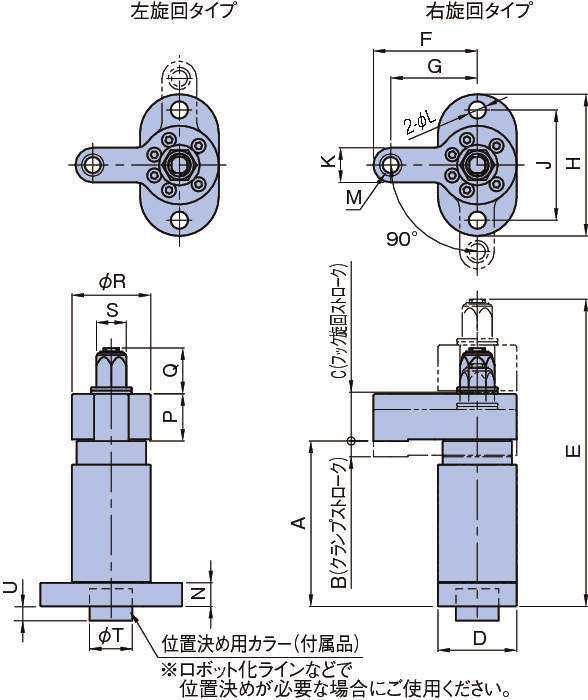 PTSW2 스윙클램프(스파이럴타입)