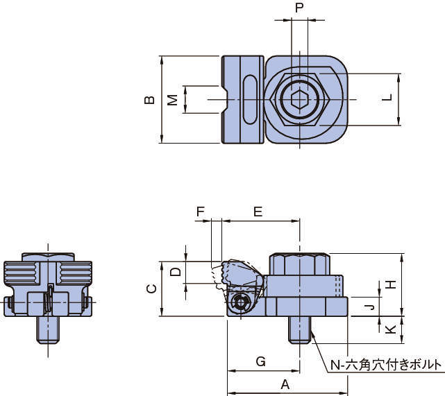 BJ162 캠사이드클램프