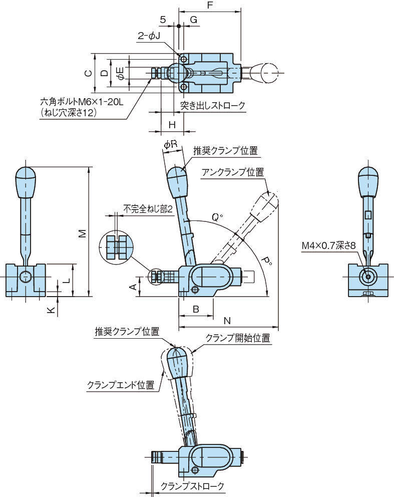 QLSNS 스냅클램프(스트레이트타입)