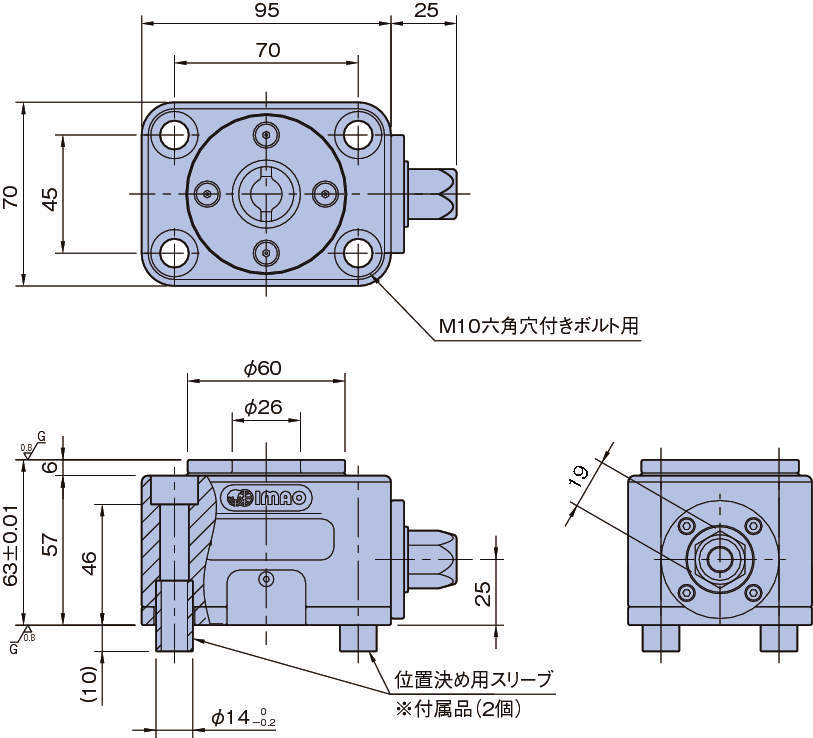 PTPD 후진클램프(육각타입)