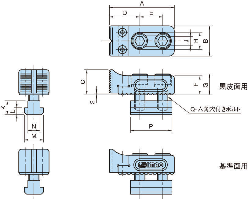BJ202-T 어저스트 사이드스토퍼(T홈타입)