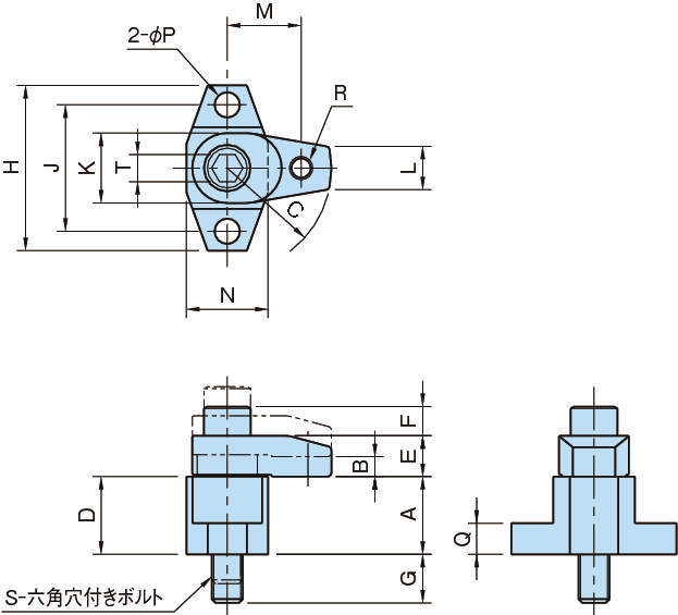BJ130-B1 후크클램프세트(플랜지타입)