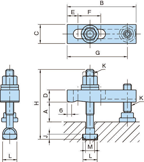 BJ156-B-T 슬롯스트랩세트(T홈타입)