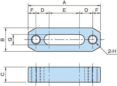 BJ159 플레인스트랩(나사구멍붙이)