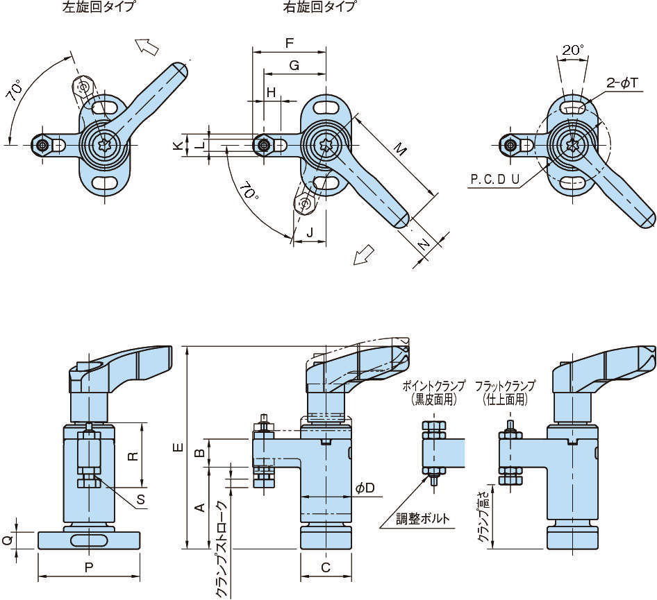 QLSWC 스윙클램프(클램프레버타입)