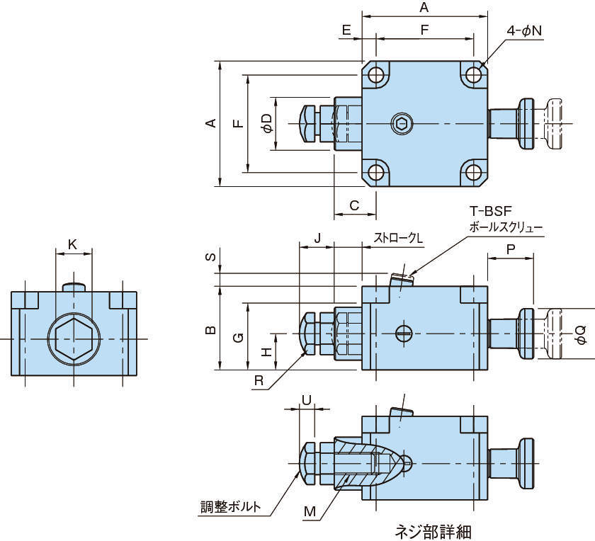 BJ351-A 수평내쳐럴서포터