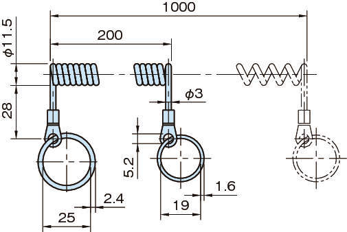 SCWR200 스파이럴케이블