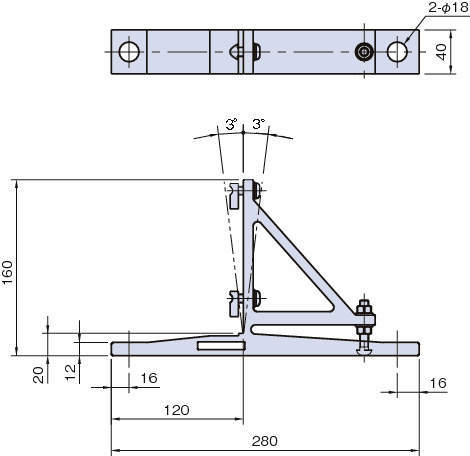 어저스터블스탠드 AJSF160