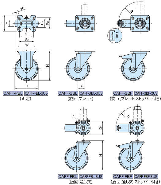 CAFF 캐스터(FF시리즈)