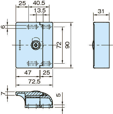 DLH 도어록 핸들