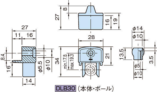 DLB 도어록 볼타입