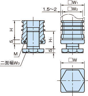 NDAQ 각파이프용엔드캡(조정용)