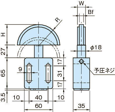 TC-TBV 알미늄 오토슬라이드 텐셔너