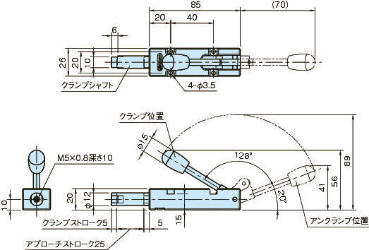 QLPCT 정밀스트레이트클램프(토글타입)