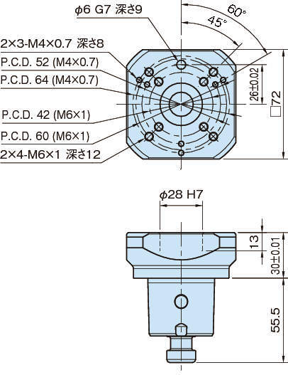 QZSD-C6-H 퀵제로세팅디바이스(홀더)