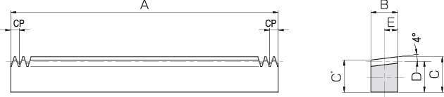 KTSCP CP 테이퍼 평기어