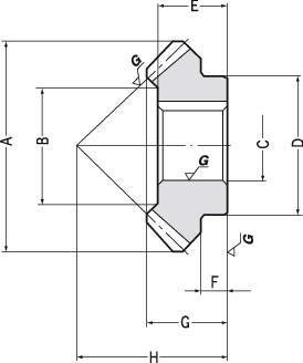DB 성형 베벨기어