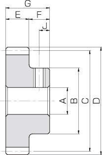 SS평기어 모듈0.5