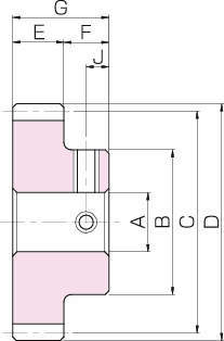 PS·PSA 플라스틱 평기어(J시리즈) 모듈1