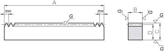 MRGF 열처리 연마 랙기어(양단가공)