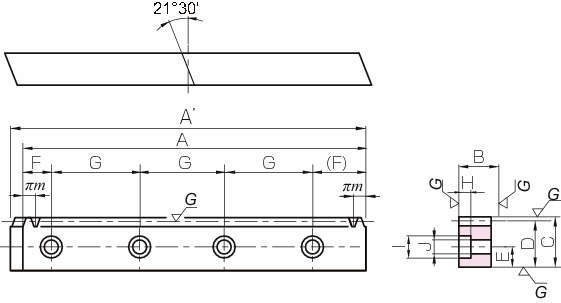 KRHGFD 연마헬리컬 랙기어(J시리즈)