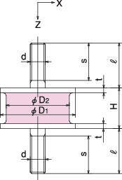 원형방진고무(고무경도45) KA-(45)
