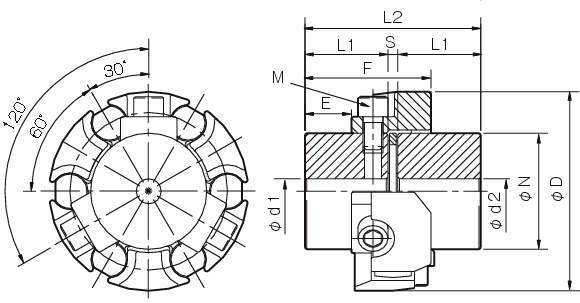 센터플렉스커플링 CF-B