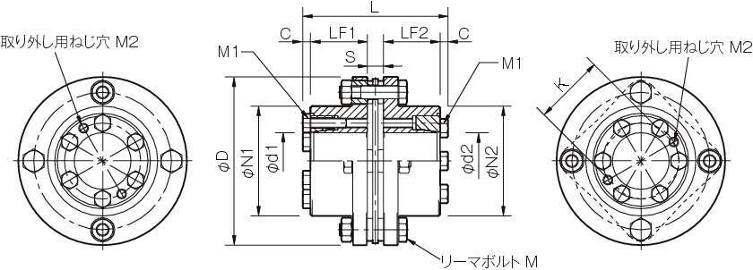SFS-S 서보플렉스커플링(싱글엘리먼트·고정도마찰체결)