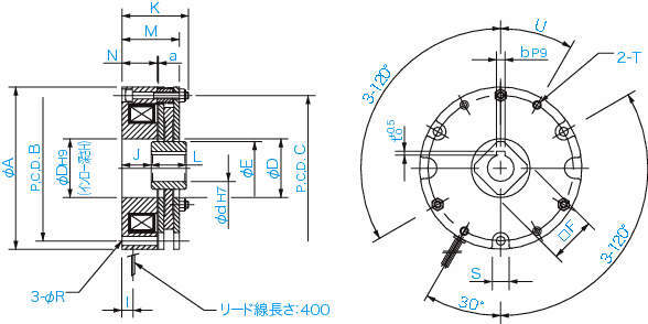 무여자작동형브레이크 BXH형
