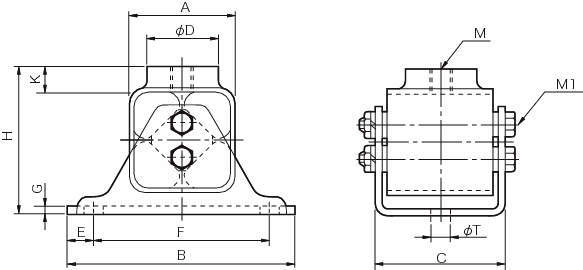 로스타방진마운트 V모델