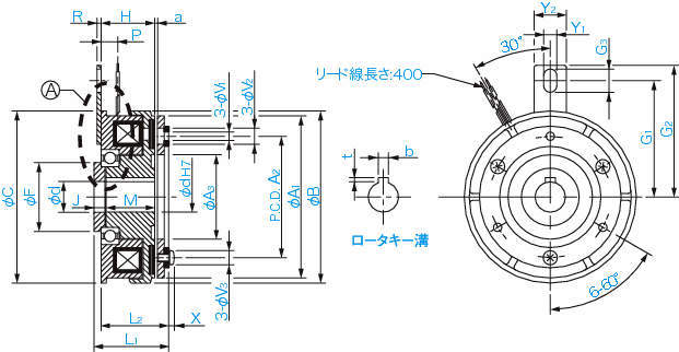 CS형 여자클러치(베어링취부)